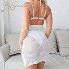 backless sexy crochet dress